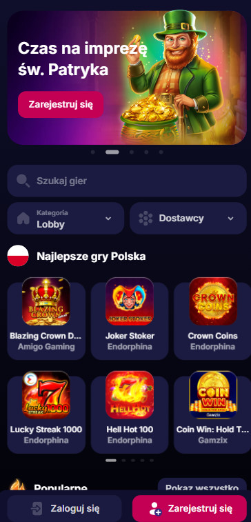 Wersja mobilna Nevada casino